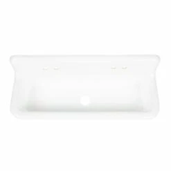48 Inch Cast Iron Wall Mount Farmhouse Trough Sink -A&E BATH & SHOWER Shop rmcastsink48 top