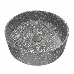 Terrazzo 14 Inch Round Bathroom Sink -A&E BATH & SHOWER Shop rmczz015 gt wh angle