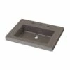 Portland Collection 24 Inch Concrete Semi-Recessed Sink