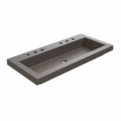 Portland Collection 39 Inch Concrete Semi-Recessed Sink