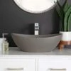 Portland Collection 22 Inch Concrete Vessel Sink