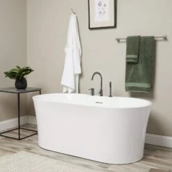 Una Acrylic Double Ended Freestanding Tub Package