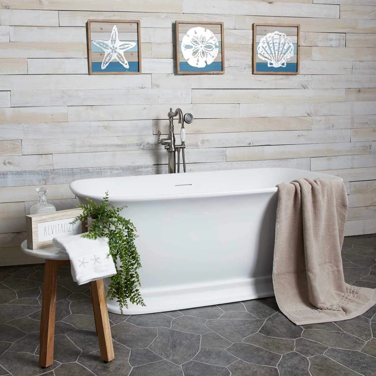 Royal Matte White Acrylic Double Ended Freestanding Tub 4 Royal Matte White Acrylic Double Ended Freestanding Tub - Image 2