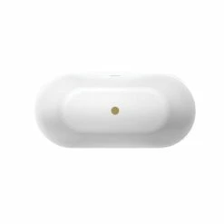 Mindy Matte White Double Ended Freestanding Tub -A&E BATH & SHOWER Shop rmd8370 59 bb top