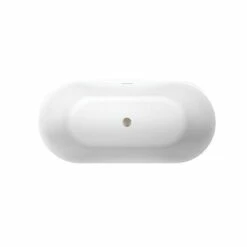 Mindy Matte White Double Ended Freestanding Tub -A&E BATH & SHOWER Shop rmd8370 59 bn top