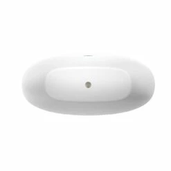 Henley Matte White Double Ended Freestanding Tub -A&E BATH & SHOWER Shop rmd8371 59 bn top