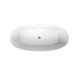 Henley Matte White Double Ended Freestanding Tub -A&E BATH & SHOWER Shop rmd8371 59 c top