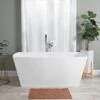 Brenna Matte White Double Ended Freestanding Tub -A&E BATH & SHOWER Shop rmd8378 59 life front