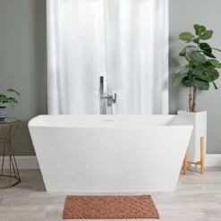 Brenna Matte White Double Ended Freestanding Tub