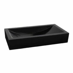 Deveraeux Granite Rectangular Vessel Sink -A&E BATH & SHOWER Shop rmfa 029 29 angle white