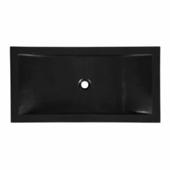 Deveraeux Granite Rectangular Vessel Sink -A&E BATH & SHOWER Shop rmfa 029 29 top white