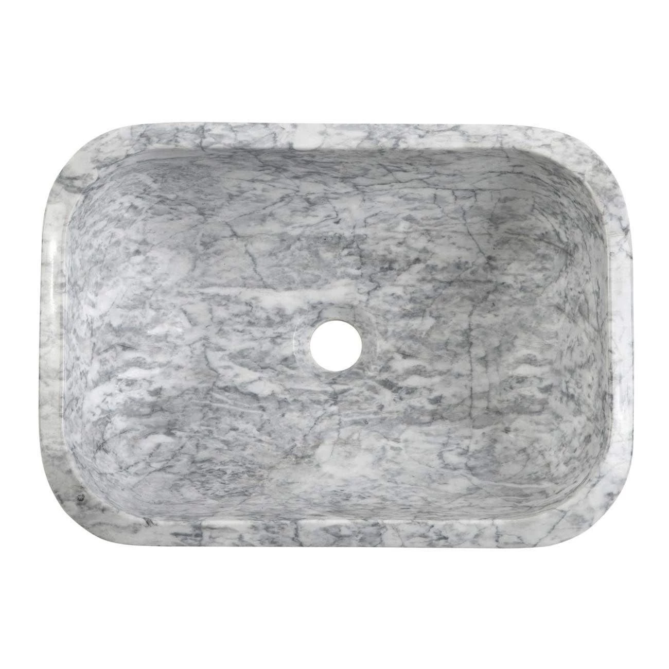 Luna Cararra White Marble Vessel Bathroom Sink 6 Luna Cararra White Marble Vessel Bathroom Sink - Image 4