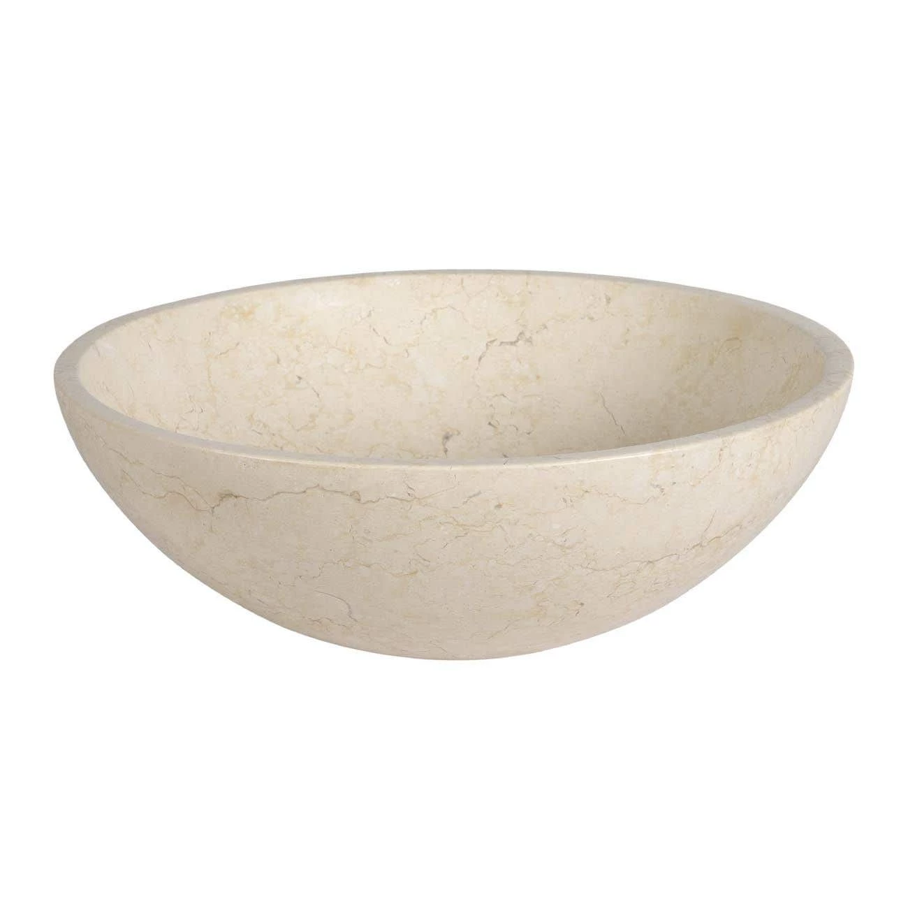 Brighton Beige Marble Vessel Bathroom Sink 4 Brighton Beige Marble Vessel Bathroom Sink - Image 2