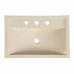 Camille Marble Rectangular Vessel Sink -A&E BATH & SHOWER Shop rmfa 661 24 top white