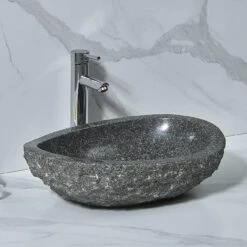 Lennox Granite Vessel Bathroom Sink -A&E BATH & SHOWER Shop rmfa 948 side