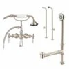 Mason Hill Collection Freestanding Clawfoot Tub And Faucet Set With Lift And Turn Drain -A&E BATH & SHOWER Shop rmh062fs bn