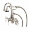 Mason Hill Collection Clawfoot Tub Wall Mount Gooseneck Faucet With Handshower