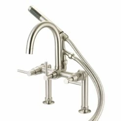 Mason Hill Collection Clawfoot Tub Deck Mount Contemporary Gooseneck Tub Faucet With Handshower -A&E BATH & SHOWER Shop rmh684 sn