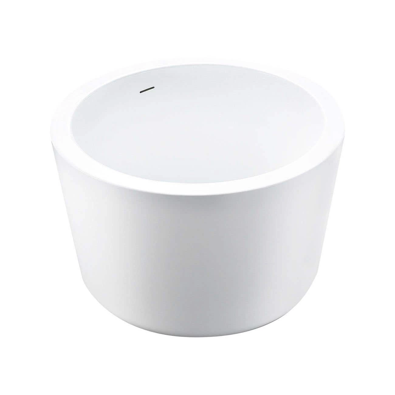 Kyoto 41 Inch Acrylic Round Japanese Soaking Tub 4 Kyoto 41 Inch Acrylic Round Japanese Soaking Tub - Image 2