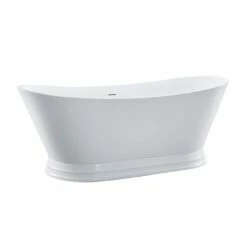 Viola 69 Inch Acrylic Double Slipper Freestanding Tub