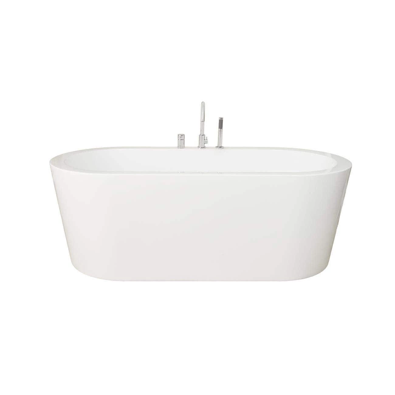 *Only One Available* Wyatt 67 Inch Acrylic Double Ended Freestanding Tub Package 3 *Only One Available* Wyatt 67 Inch Acrylic Double Ended Freestanding Tub Package