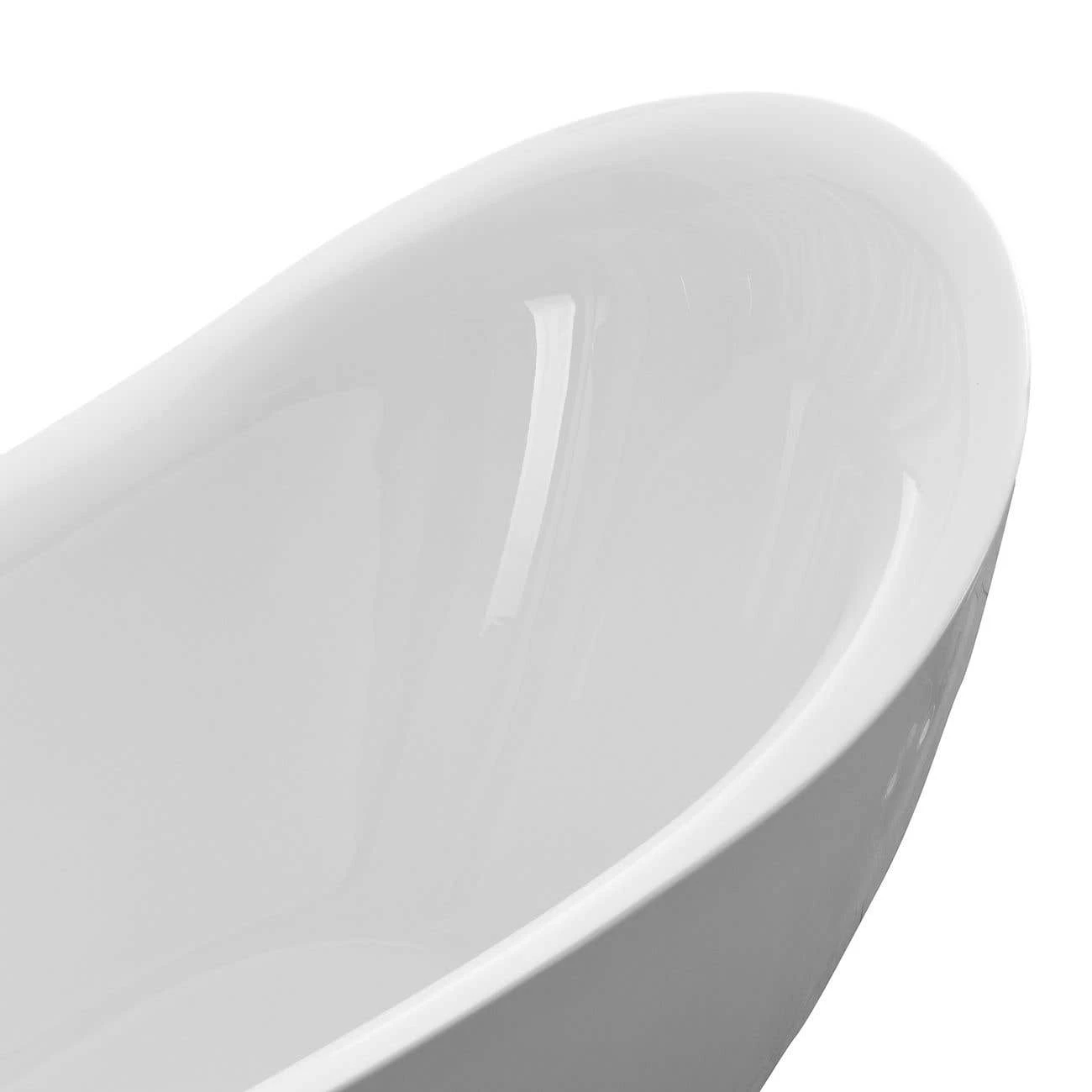 Jamison 71 Inch Acrylic Slipper Freestanding Tub - No Faucet Drillings 7 Jamison 71 Inch Acrylic Slipper Freestanding Tub - No Faucet Drillings - Image 5