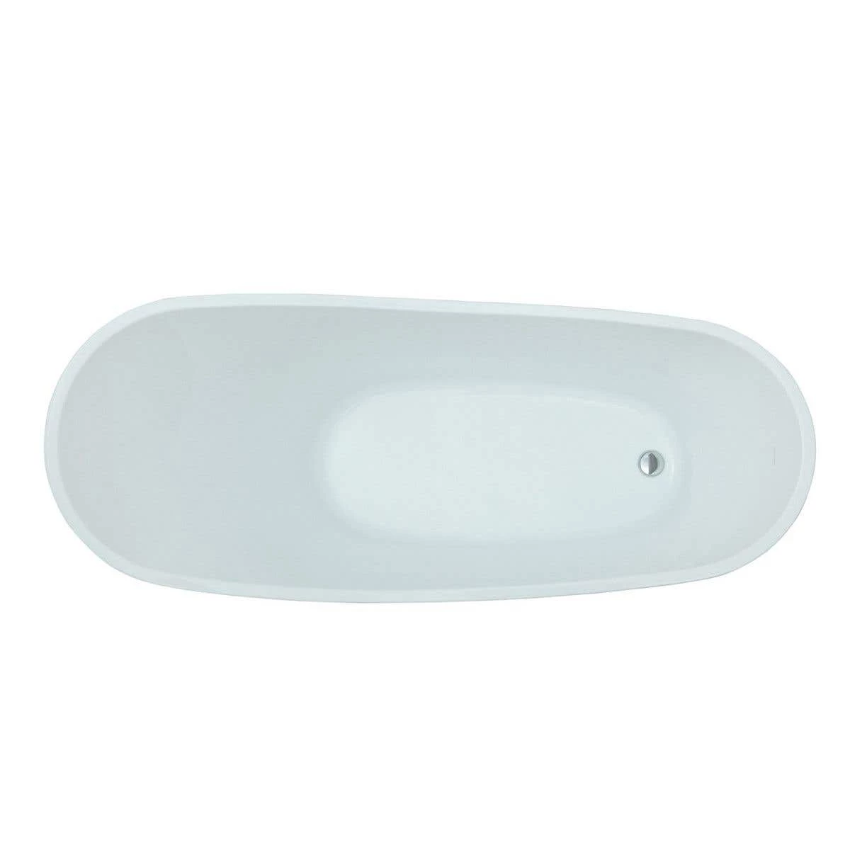 Duchess 67 Inch Acrylic Slipper Freestanding Tub - No Faucet Drillings 8 Duchess 67 Inch Acrylic Slipper Freestanding Tub - No Faucet Drillings - Image 6
