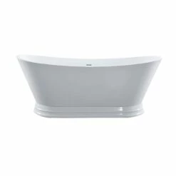 Viola 69 Inch Acrylic Double Slipper Freestanding Tub -A&E BATH & SHOWER Shop rmj6 front