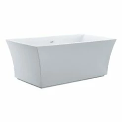 Karson 60 Inch Acrylic Double Ended Freestanding Tub -A&E BATH & SHOWER Shop rmj8 angle2