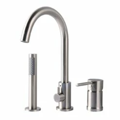 Hudson Acrylic Double Ended Freestanding Tub Package 13 Hudson Acrylic Double Ended Freestanding Tub Package -A&E BATH & SHOWER Shop rmjdf bn white 6