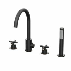 Contemporary Roman Tub Faucet With Handshower 11 Contemporary Roman Tub Faucet With Handshower -A&E BATH & SHOWER Shop rmjs28 orb white