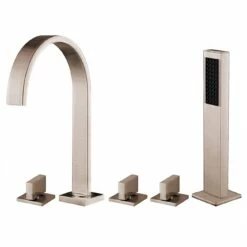 Hannah Acrylic Contemporary Freestanding Bathtub Package -A&E BATH & SHOWER Shop rmjs33m bn white 3