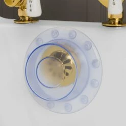Deep Water Bathtub Overflow Cover - Clear