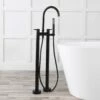 Contemporary Double Post Freestanding Tub Faucet