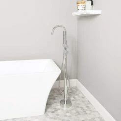 Contemporary High Flow Freestanding Tub Faucet 12 Contemporary High Flow Freestanding Tub Faucet -A&E BATH & SHOWER Shop rmjs7 cp angle life