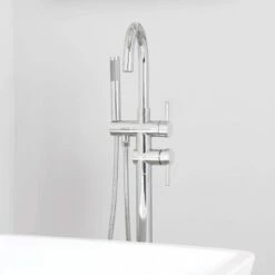 Contemporary High Flow Freestanding Tub Faucet