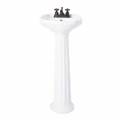 Calvo 15 Inch Pedestal Sink -A&E BATH & SHOWER Shop rmm065 front