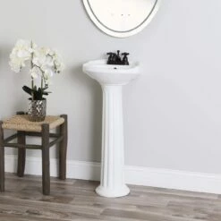 Calvo 15 Inch Pedestal Sink
