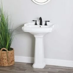 Volare 23 Inch Pedestal Sink -A&E BATH & SHOWER Shop rmm068 s 8 life