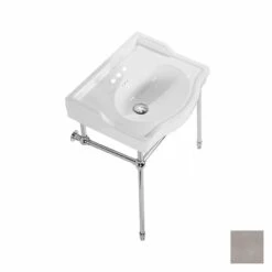 Console Bathroom Sink - 8 Inch Faucet Drillings -A&E BATH & SHOWER Shop rmm069 con 8 bn wh top angle