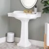 White 30 Inch Victorian Pedestal Sink -A&E BATH & SHOWER Shop rmm070 8 life