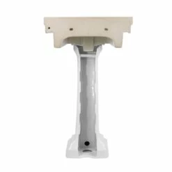 22 Inch Pedestal Sink -8 Inch Faucet Drillings - White -A&E BATH & SHOWER Shop rmm071 8 wh back