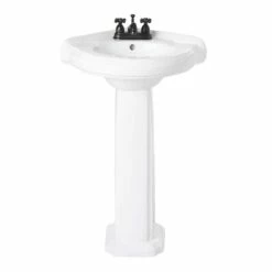Mingo 21 Inch Pedestal Sink -A&E BATH & SHOWER Shop rmm358 front