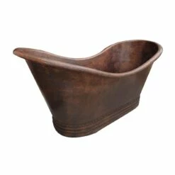 Erik Copper Double Slipper Bathtub -A&E BATH & SHOWER Shop rmmx72ds ac angle
