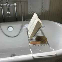 Adjustable Tub Caddy With Reading Rack