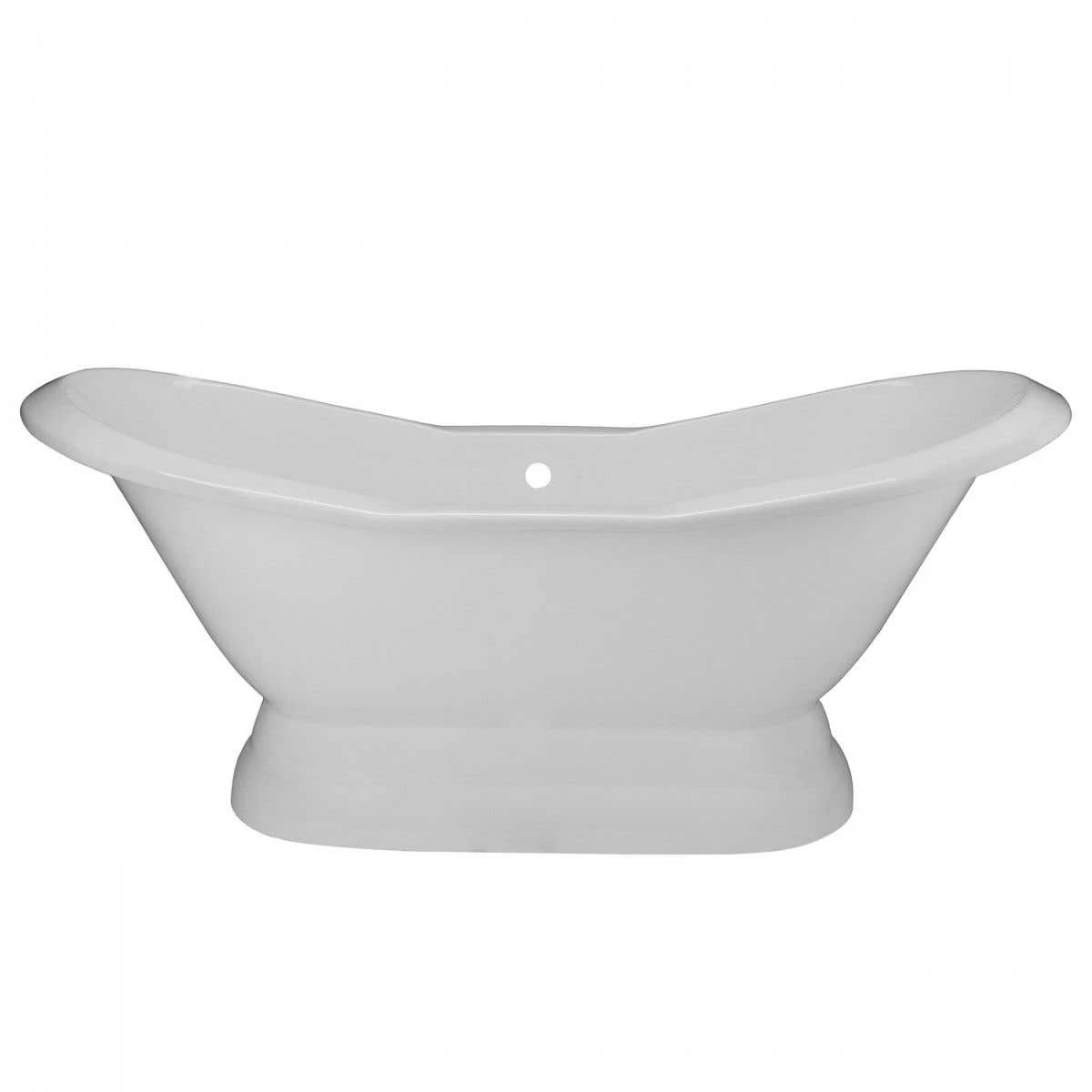 Mimi Cast Iron Double Slipper Pedestal Tub - No Faucet Drillings 4 Mimi Cast Iron Double Slipper Pedestal Tub - No Faucet Drillings - Image 2