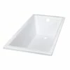 Zurich 67 Inch Cast Iron Drop-In Tub - No Faucet Drillings - Unfinished Exterior -A&E BATH & SHOWER Shop rms67drcw
