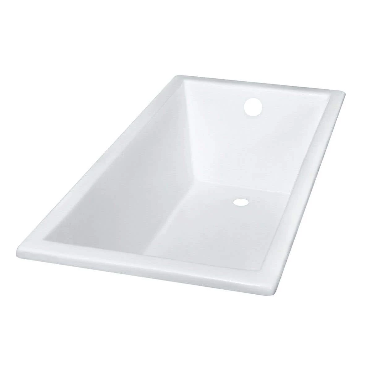 Zurich 67 Inch Cast Iron Drop-In Tub - No Faucet Drillings - Unfinished Exterior 3 Zurich 67 Inch Cast Iron Drop-In Tub - No Faucet Drillings - Unfinished Exterior