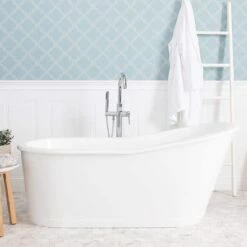 Exley 67 Inch Cast Iron Skirted Slipper Tub