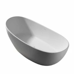 Milou Resin Double Slipper Matte Tub 9 Milou Resin Double Slipper Matte Tub -A&E BATH & SHOWER Shop rmtw01 s top angle